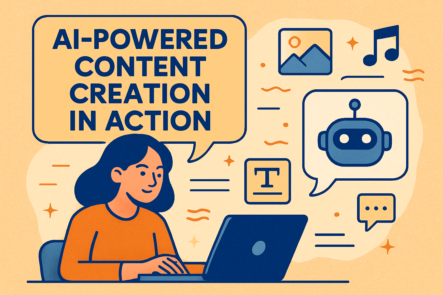 AI-powered content creation in action